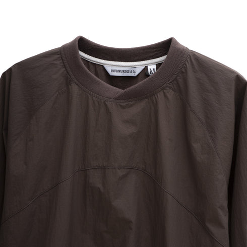 Uniform Bridge WS Raglan Pocket Crewneck Brown Degli Uberti